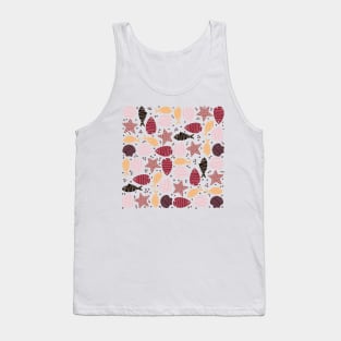 Pastel tropical fish summer pattern Tank Top